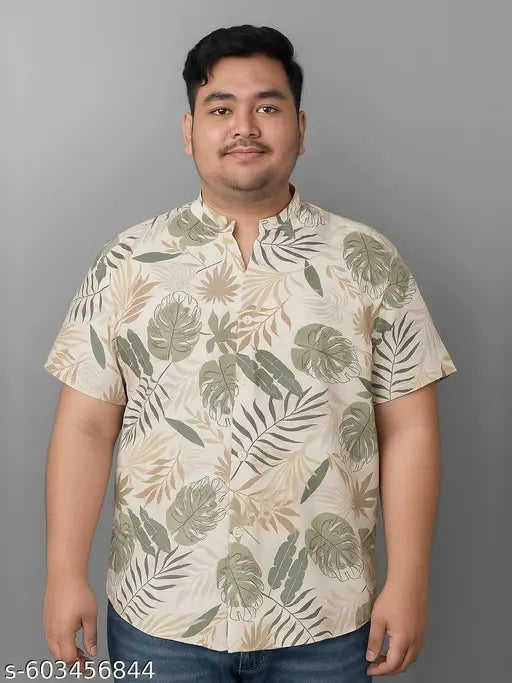 BULLMER Trendy Regular Fit Printed Causal Plus Size Shirt For Men | Men’s Shirts in Plus Sizes only