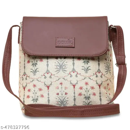Zouk Taj Nakashi Flap Sling Bag