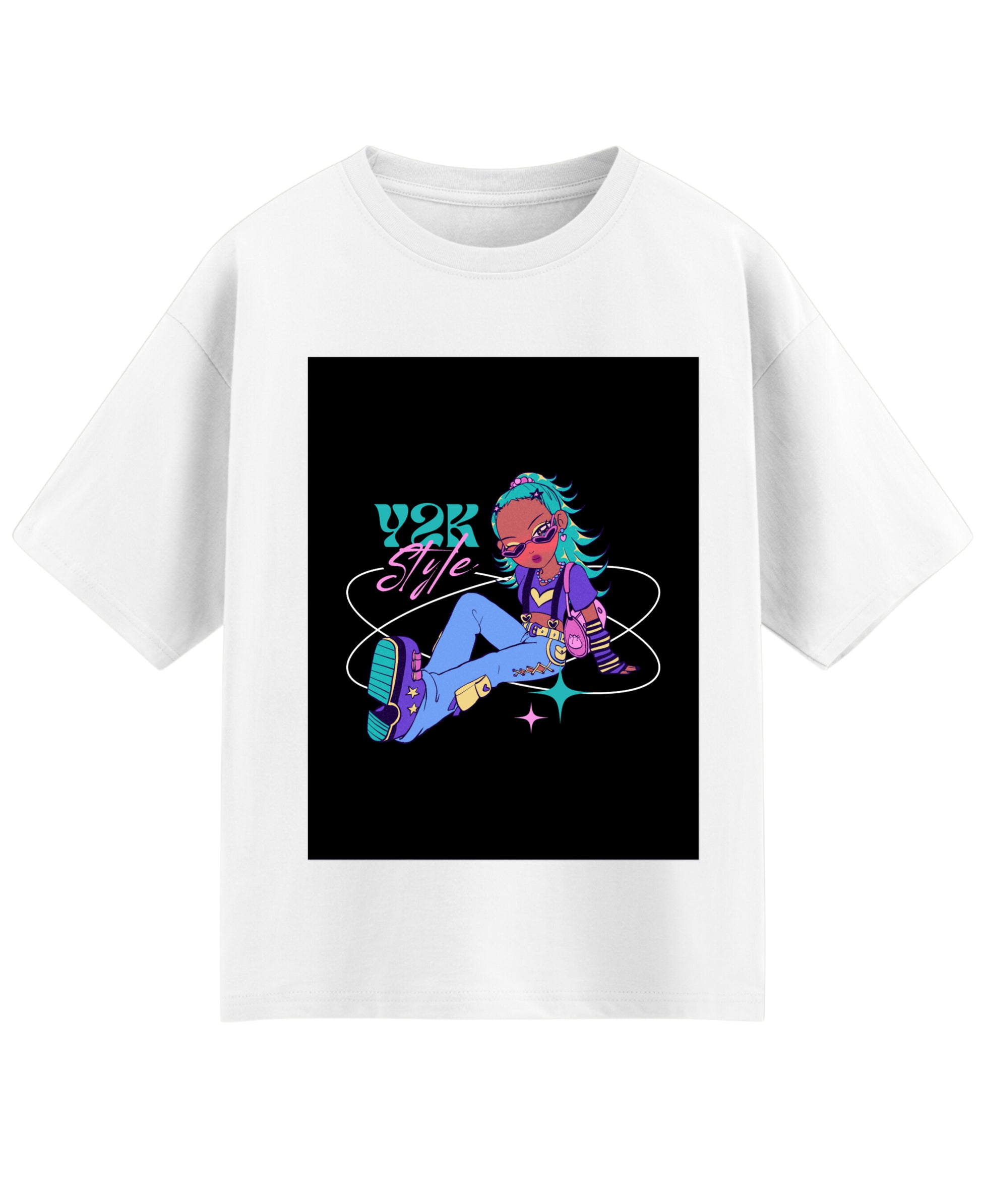 White Oversized T-shirt Front Design