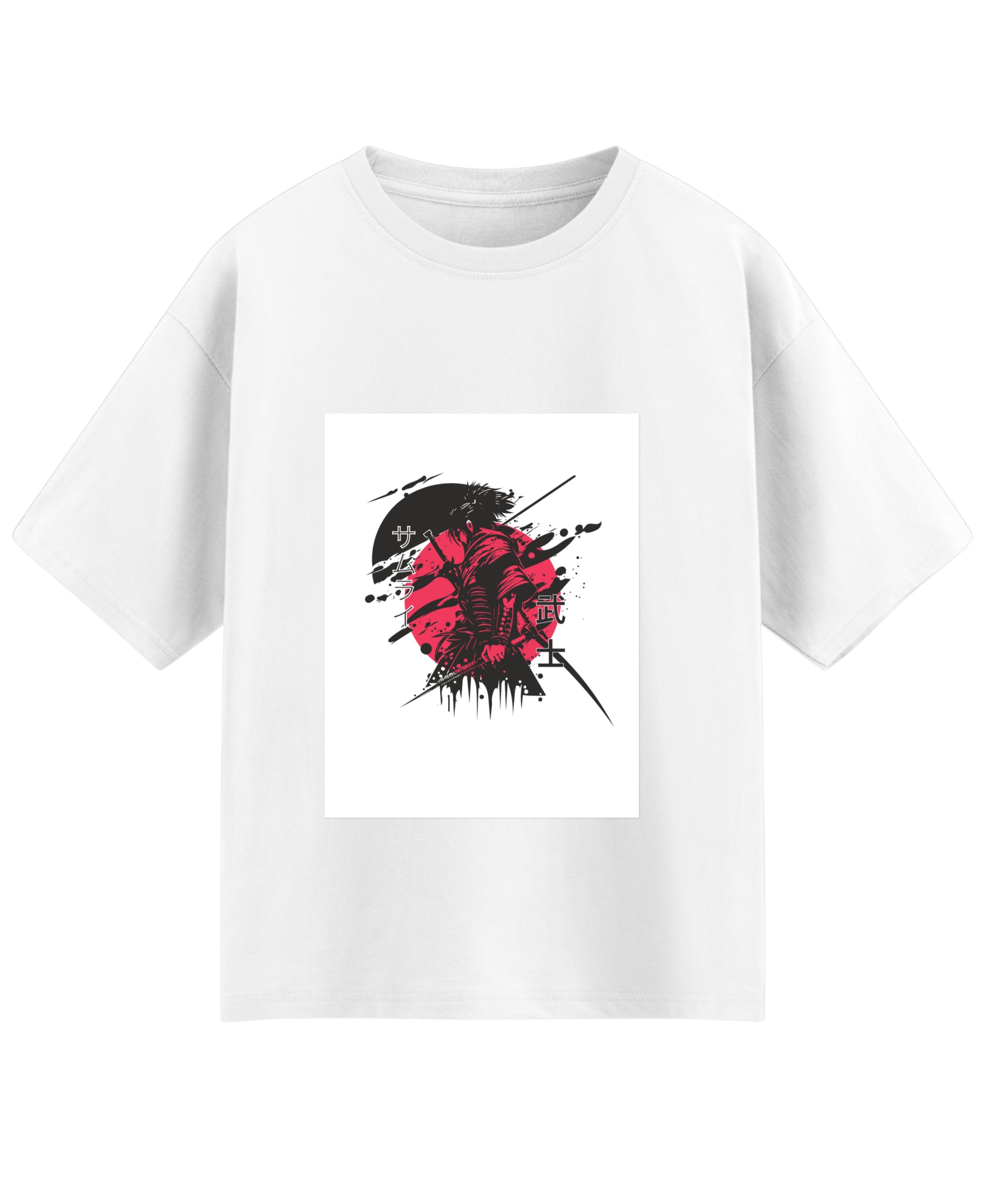 White Oversized T-shirt Front Design