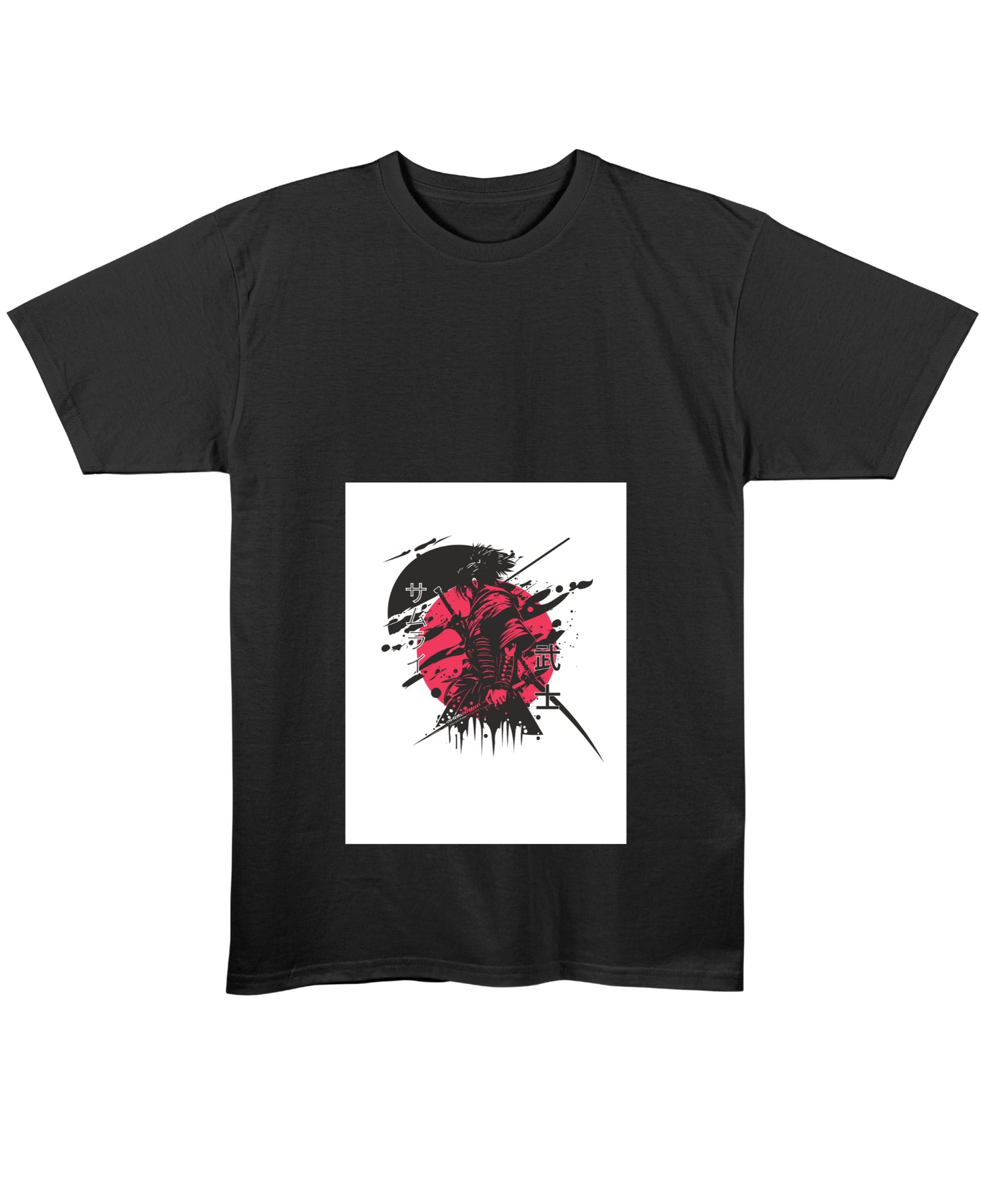 Black Regular Fit T-shirt Front Design