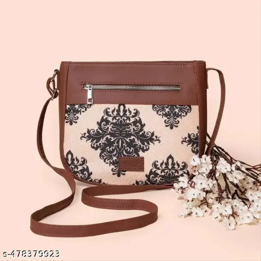 Zouk Mughal Motif U-Shaped Sling Bag