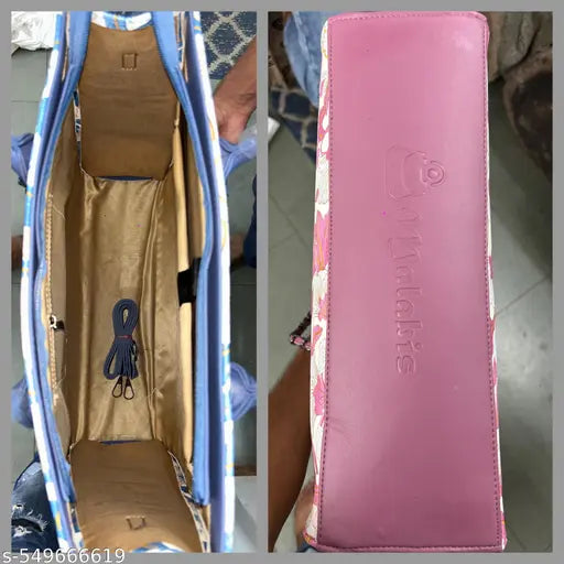 Premium Flower Printed PU Leather Handbag for casual, office, or evening outings