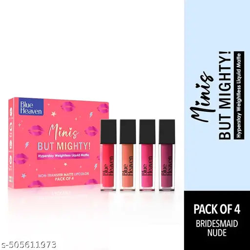 Blue Heaven Minis But Mighty Pack Of 4 Bridesmaid  Nude  (1.5ml*4)