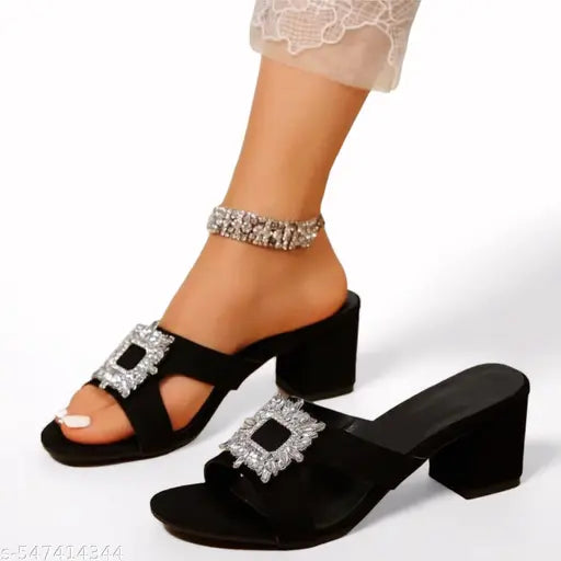 women for Sandal Block Red  heel sandal for women and girls black heels heels party-wear heels for women