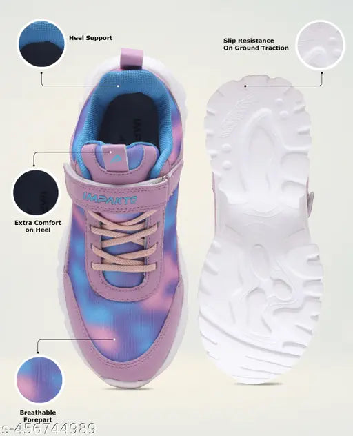 Impakto Pixel Burst Women's Casual Blue Stylish Sneakers Trendy & Lightweight Design AS4071