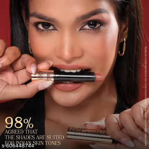 Glam21 Adore Creamy Matte Lipstick for Women | Pack of 2 | 3.5g Each | Smudge & Transfer-Proof | Intense Color & Bold Finish | Smooth, Lightweight & Up to 12H Stay | Shade -Nude Caramel &Pink Orchid