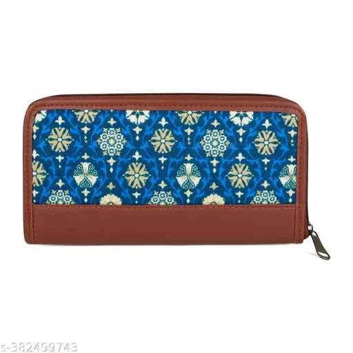 NFI essentials Wallet for Women, Long Zipper Ladies Wallet, Clutch Wallet for Girls, Card Cash Coin Holder for Women