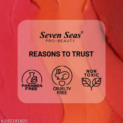 Seven Seas Velvet Shot Non Transfer Lipstick | Creamy Matte Finish | Long Lasting and Waterproof Stay Upto 24Hrs Matte Lipstick (Deep Maroon,3.5g)