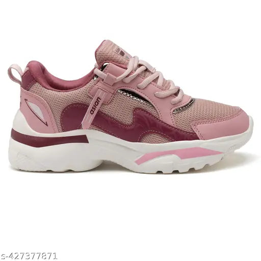 Asian SUPERFLY-04NcPINKMAUVE Running Sports Shoe For Women