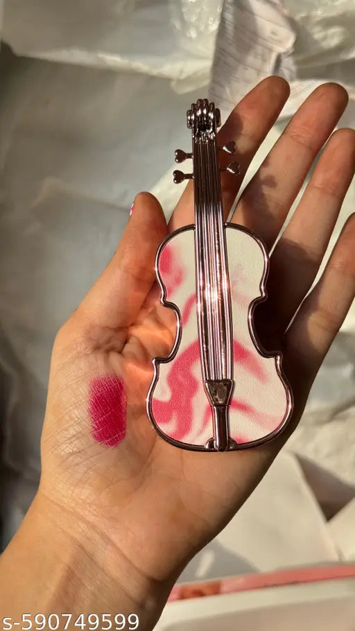 Korean  Luxury Violin Shape Lipstick – Long Lasting, Moisturizing & Matte Finish