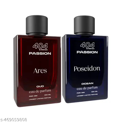 Bold Care Ares + Posiedon Long Lasting Perfume Combo for Men 200ML (Pack of 2 Items 100ML Each)