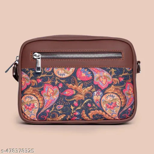 Zouk Paisley Print Sling Bag
