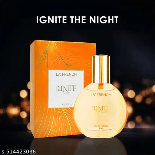 La French Ignite Perfume for Men - 30ml | Long-Lasting & Refreshing Fragrance | Premium Perfume for Daily Wear, Office, Parties & Special Occasions | Bold & Masculine Scent | Perfect Gift for Men