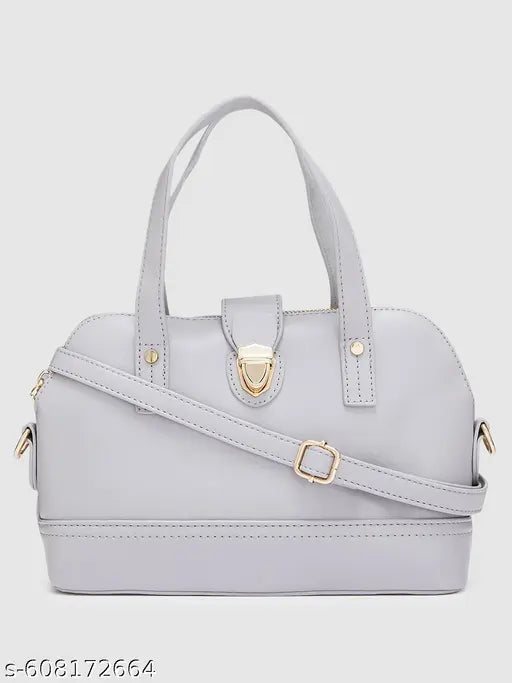 Globus Women Dark Grey Solid Casual Sling Bag