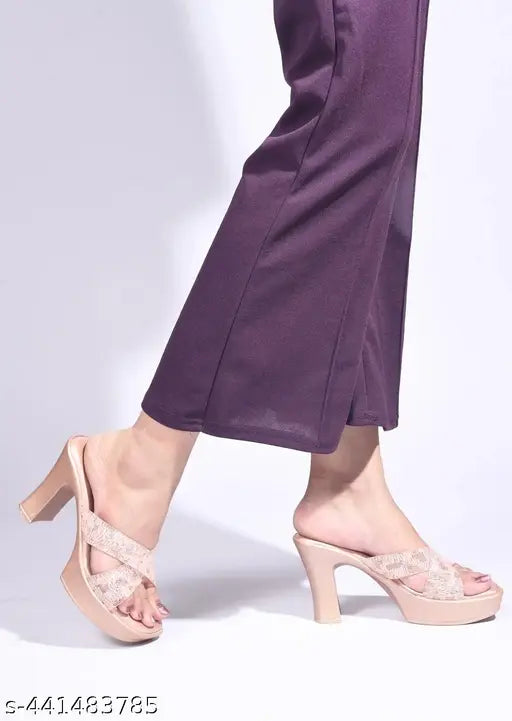 Selfiee Fabulous Block Heel Sandals Perfect for Every Occasion, Elegant & Fancy High Heels Sandals For Womens & Girls