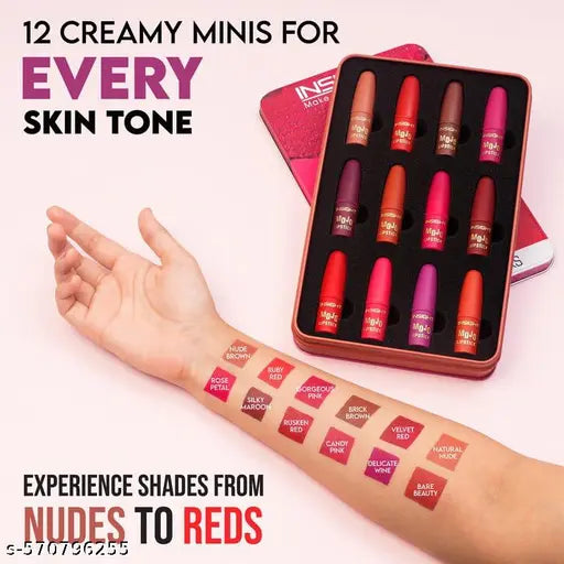 Insight Make-Up Essentials Mojo Lipstick (Set Of 12)