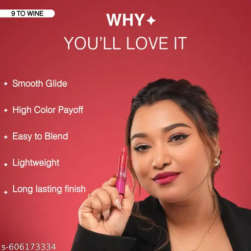 Olivia Pocket Glam Lip Color Stack 4 in1 - 9 to Wine