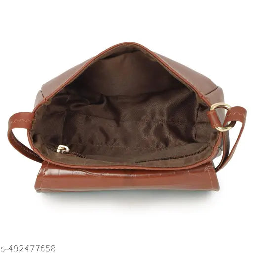 Fastrack Women Croc Textured Structured Sling Bag