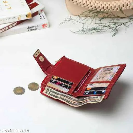 TnW Lifestyle Women's  Leather Wallet Hand Clutch with Coin Pocket, 6 Card Slots