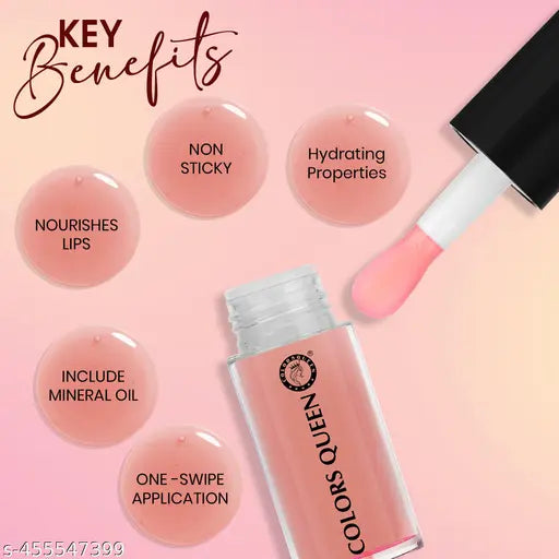 Colors Queen Lip Therapy Glossy Lip Gloss (Straberry, 4.8ml)