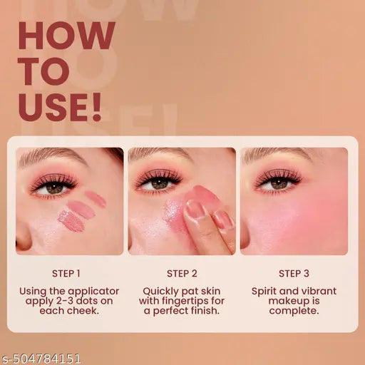 Red4 Creamy & Tint Lip Gloss and Liquid Blusher  (03)