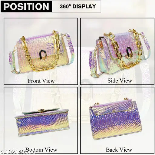 Japkaur PU Synthetic Elegant Partywear Trendy Travel Shoulder Crossbody Women Slingbag