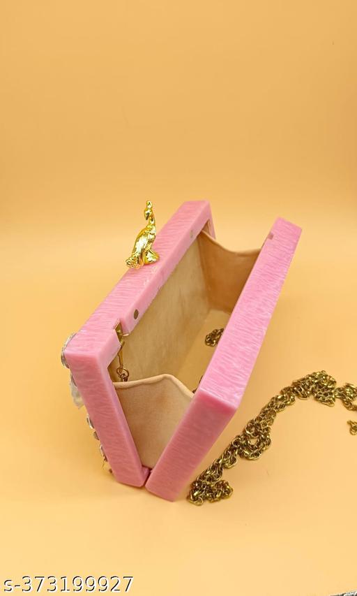 Designer Handbag Fashionable Unique Resins Clutch for Women With Unique Pattern Handmade Clutch Bag Embroidery Clutch Bag Purse For Bridal, Casual, Party, Wedding