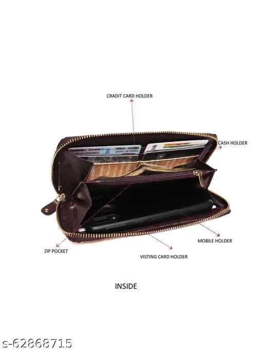 ASTRID Yello Multicompartment Wallet For Girls And Women