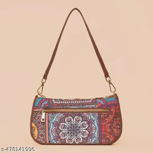 Zouk Multicolor Mandala Print Baguette