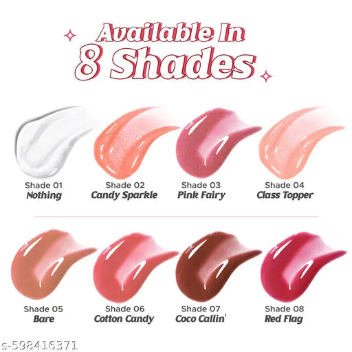 Hilary Rhoda Quench Me Lip Gloss | Clear & tinted lip gloss | Nourishing & Hydrating | Sheer Coverage | Lip Gloss for Women | Hydrating & High Shine | Lightweight & Non-Sticky - 4ml (Coco Callin' - Shade 07)