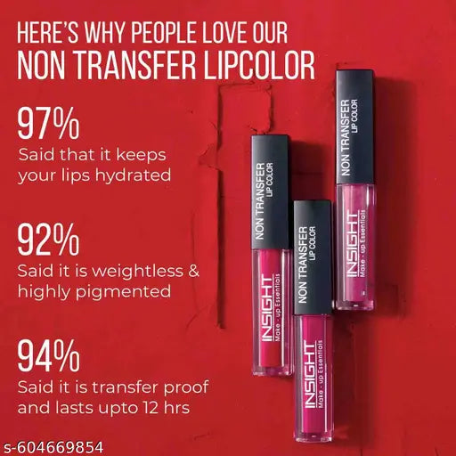 NSIGHT Non Transfer Liquid Lipstick 4ml -(21 Romance)