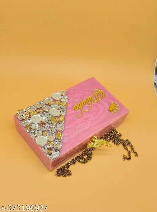 Designer Handbag Fashionable Unique Resins Clutch for Women With Unique Pattern Handmade Clutch Bag Embroidery Clutch Bag Purse For Bridal, Casual, Party, Wedding