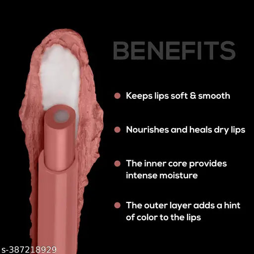 RENEE Lip Fix Lip Balm 02 Nutmeg 1.6 Gm, Heals Lightens & Nourishes | Dual Core Care Enriched with Vitamin E, Shea Butter & Jojoba Oil for Dry & Chapped Dry Lips