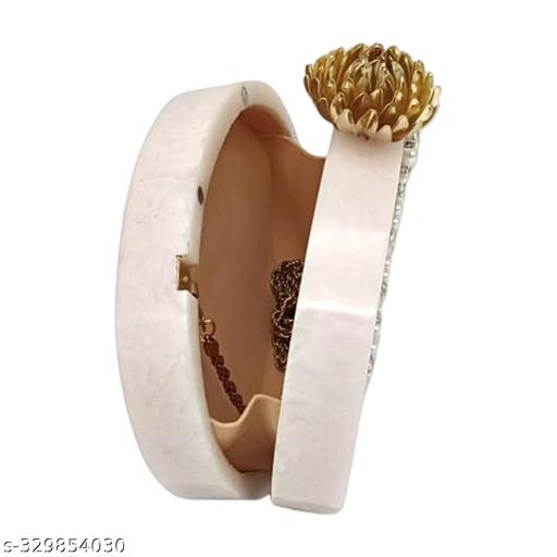 BEST INDIAN HANDICRAFT Designer Handbag Fashionable Unique Resin Clutch With Unique Pattern Handmade Clutch Bag for Women and Girls