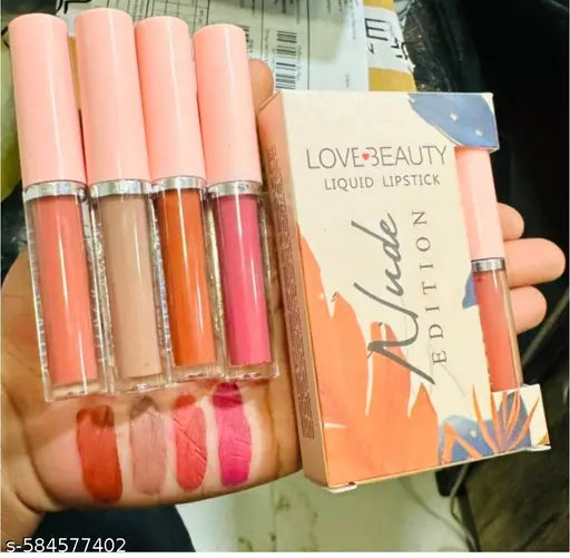 Non Transfer lips Sensational Liquid Matte multi (Nude Mix  24 ml) Pack of 4 Pcs