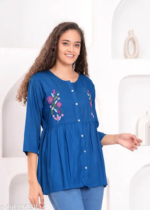 Women Trendy Rayon Top