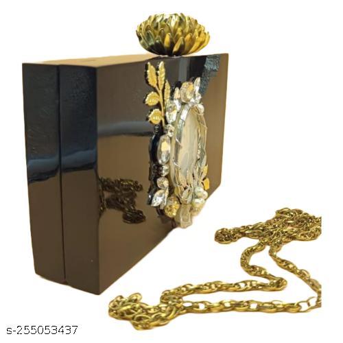 BEST INDIAN HANDICRAFT Designer Handbag Fashionable Unique Resins Clutch for Women With Unique Pattern Handmade Clutch Bag