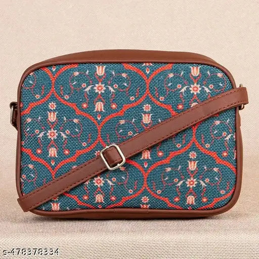 Zouk Sheesh Mahal Jaali Motif Sling Bag