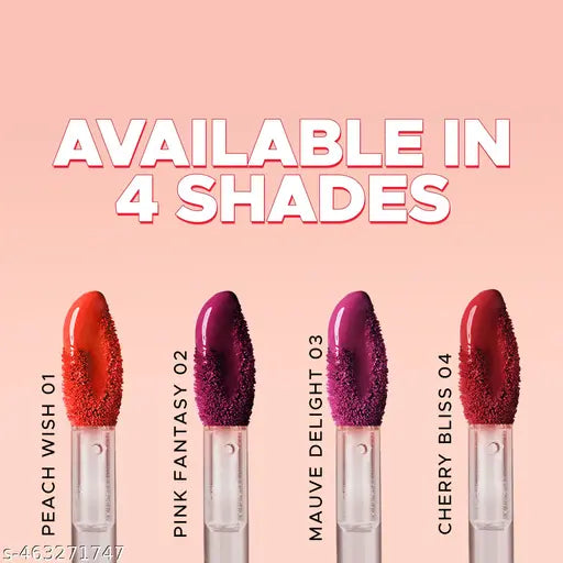 Hilary Rhoda Happy Dream Lip Tint | Hydrating Formula | Infused with Hyaluronic Acid | Cruelty-Free & Glossy Finish | Non-Sticky Formula - 3.7g (Pink Fantasy- Shade 02)