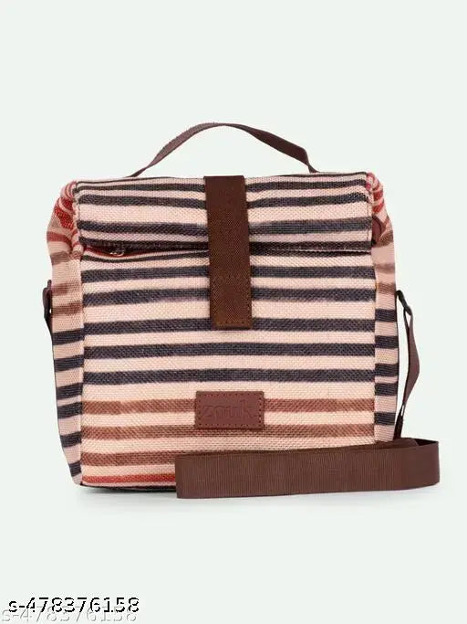 Zouk Qutub Stripes Roll Up Lunch Bag