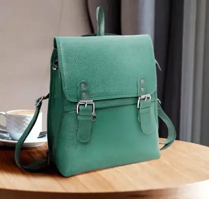 Stylish Green Leather Solid Sling Bags For Women - SaumyasStore