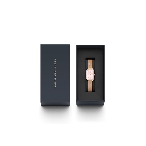 Daniel Wellington Women Analogue Mother of Pearl Pink Square Dial Watch- DW00100669K - SaumyasStore