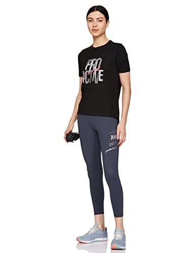 Van Heusen Proactive Elite Women 7/8th Leggings - Polyamide Spandex - Snug Fit, High Stretch, Moisture Wicking Odyssey Gray - SaumyasStore