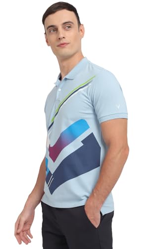 Allen Solly Men's Regular Fit T-Shirt (ASKPMARGF660199_Blue - SaumyasStore