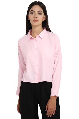 Allen Solly Women's Regular Fit Blouse (Pink) - SaumyasStore