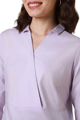 Allen Solly Women's Regular Fit Blouse (Lilac) - SaumyasStore