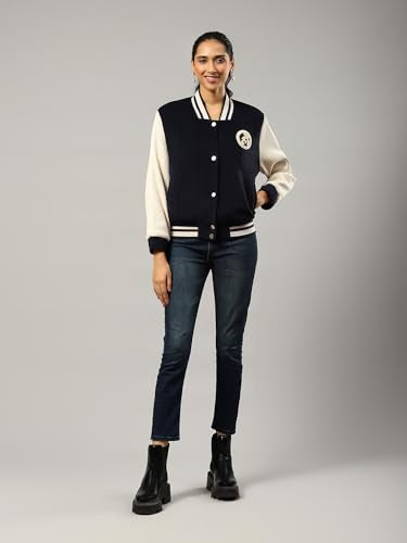 Label RITU KUMAR Navy Logo Jacket - SaumyasStore