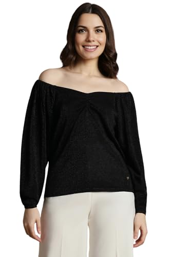 Allen Solly Women's Regular Fit Blouse (Black) - SaumyasStore