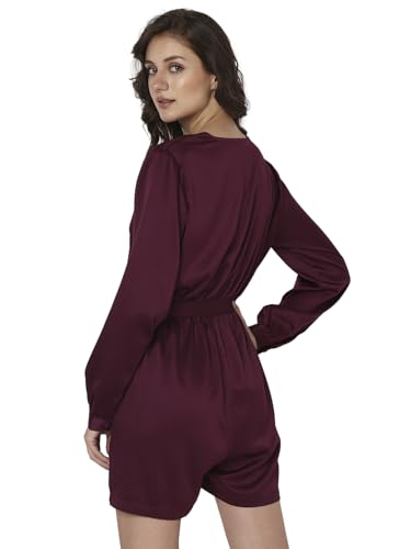 VERO MODA Women's Polyester A-Line Mid-Thigh Length Dress (Pickled Beet) - SaumyasStore